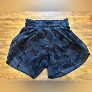 Lululemon Athletica Black Camouflage Athletic Shorts